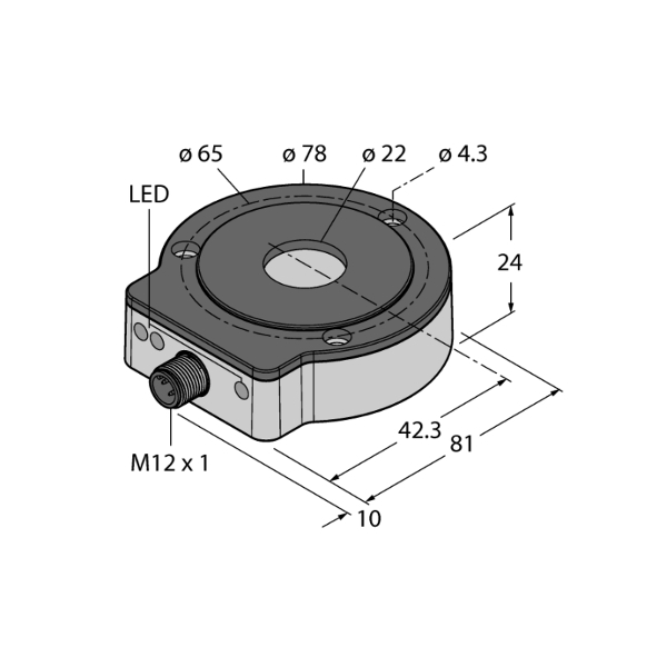 RI360P0-EQR24M0-HESG25X3-H1181 | 1590911 энкодер абсолютный многооборотный